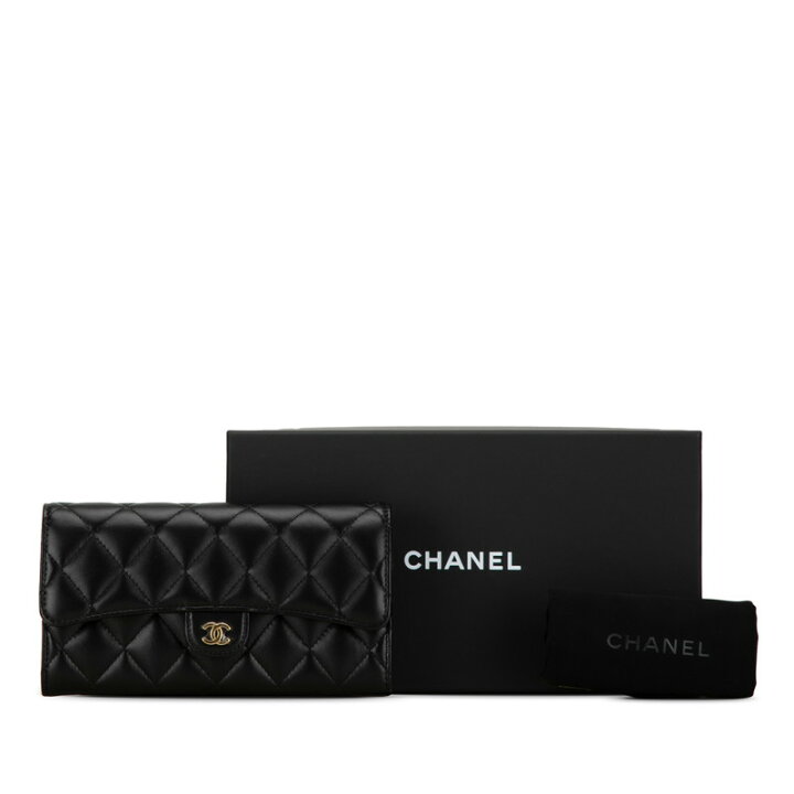 楽天市場】シャネル クラシック ロングフラップ ウォレット 長財布  