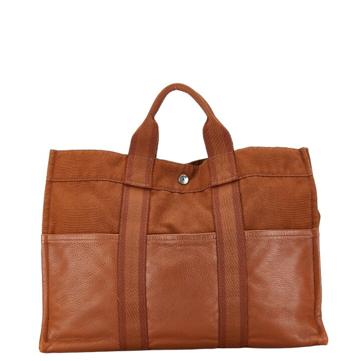 エルメス エールラインGM ハンドバッグ トートバッグ ブラウン  