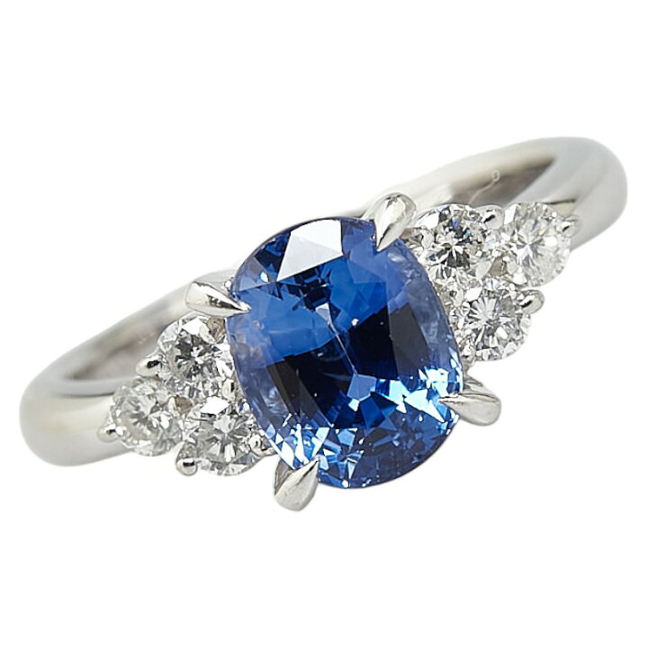 楽天市場】Pt900 プラチナ サファイア2.33ct ダイヤ0.37ct リング 指輪 