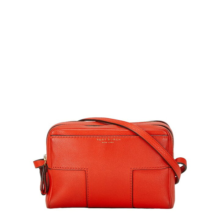 トリーバーチ Tory Burch 斜め掛けショルダーバッグ レザー レッド  
