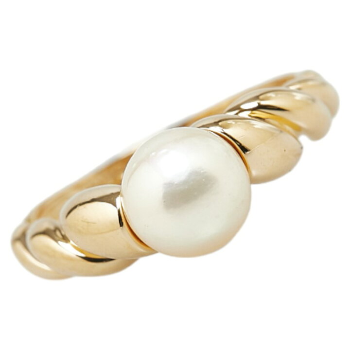 K18YG アコヤパール リング 6.9mm 