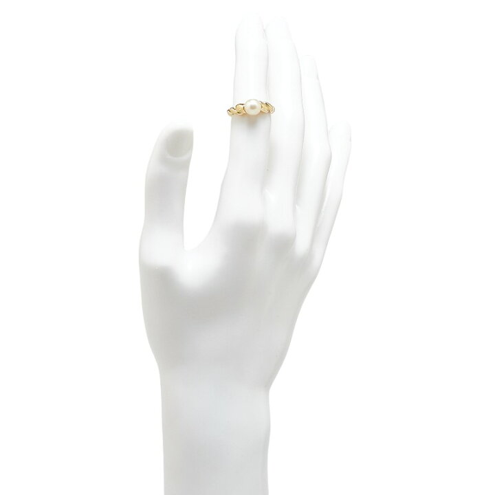 K18YG アコヤパール リング 6.9mm 