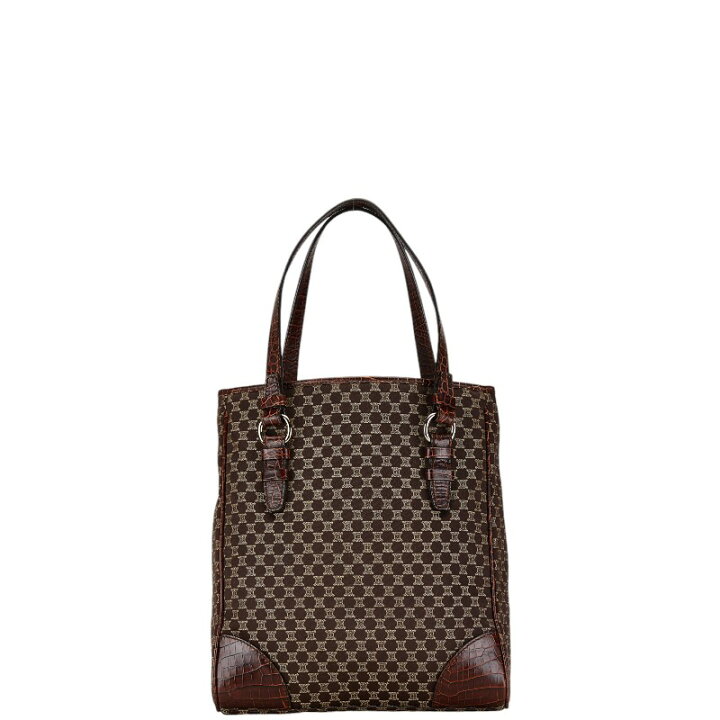 楽天市場】セリーヌ マカダム トートバッグ ハンドバッグ ブラウン  