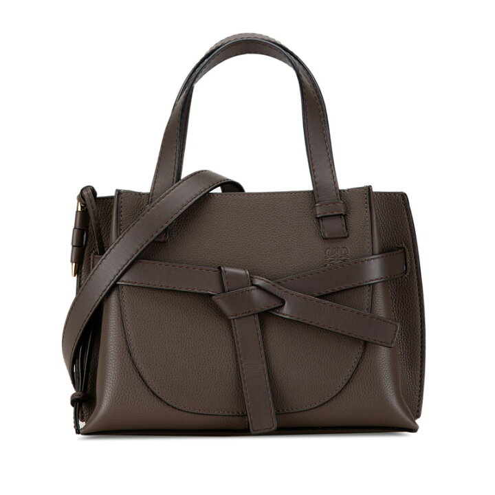 未使用保管品 LOEWE ロエベ ゲート トップハンドル ミニ アナグラム  
