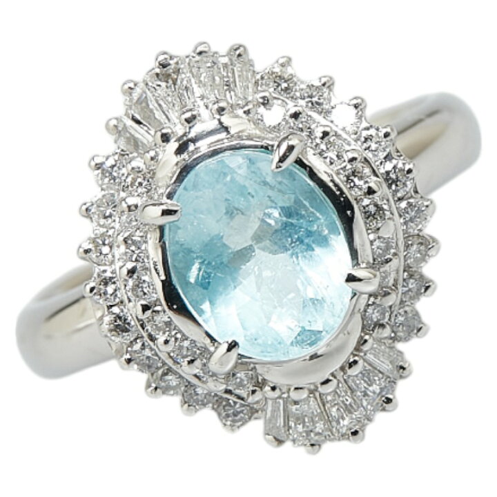 楽天市場】Pt900 プラチナ パライバトルマリン1.15ct ダイヤ0.55ct