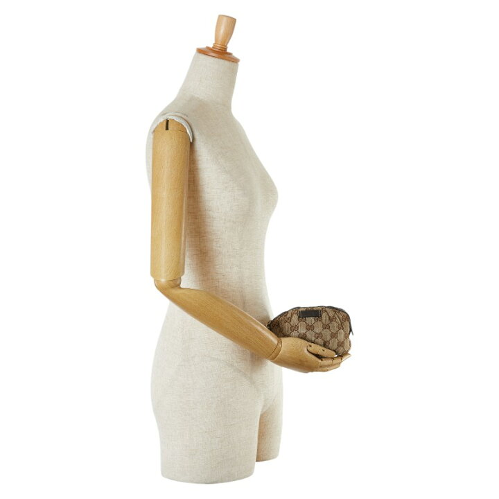 楽天市場】グッチ GGキャンバス バンブー ポーチ 246174 ベージュ  