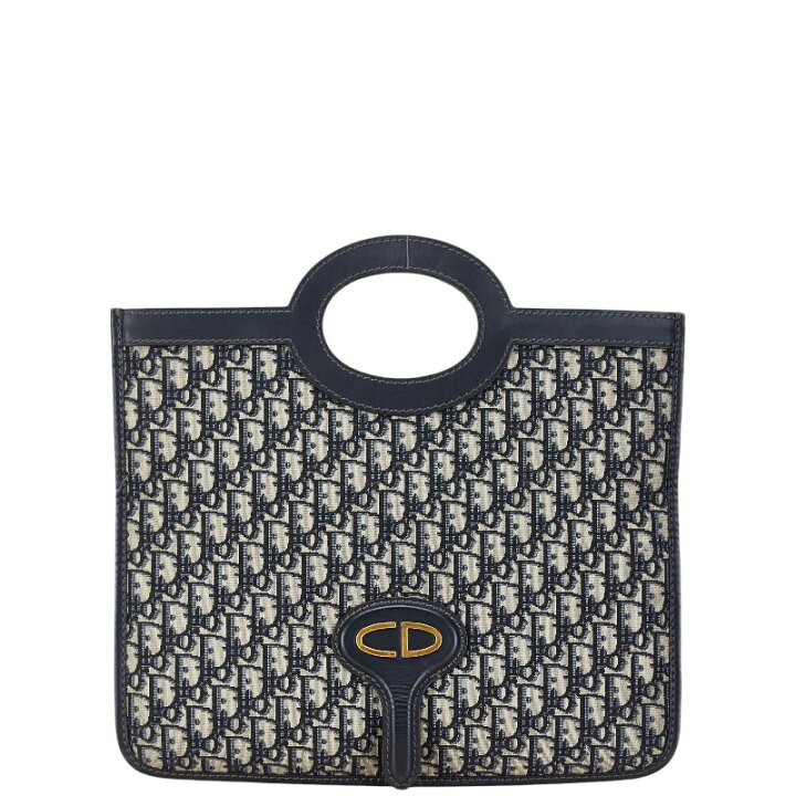 楽天市場】ディオール トロッター CD ロゴ ハンドバッグ ネイビー  