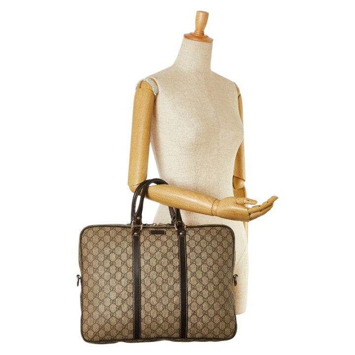 楽天市場】グッチ GGスプリーム ビジネスバッグ ブリーフケース 書類  