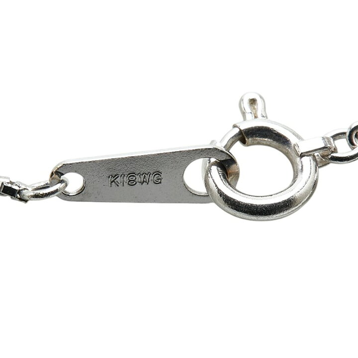 楽天市場】K18WG ホワイトゴールド ダイヤ1.00ct ペンダントネックレス  