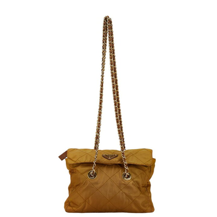 楽天市場】プラダ 三角ロゴプレート キルティング チェーン ショルダー  