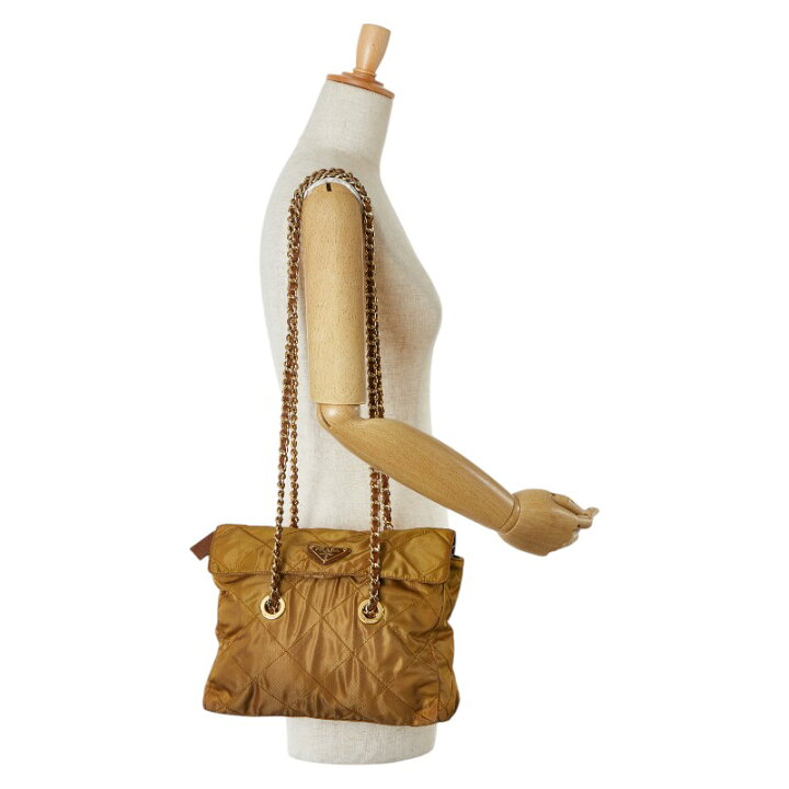 楽天市場】プラダ 三角ロゴプレート キルティング チェーン ショルダー  