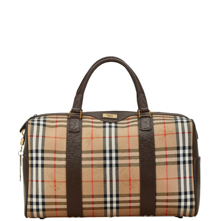 楽天市場】バーバリー ノバチェック シャドーホース ボストンバッグ  