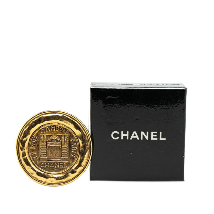 楽天市場】シャネル 31 RUE CAMBON PARIS メダル モチーフ ブローチ 