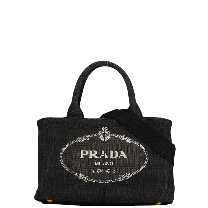 PRADA プラダ カナパ トートバッグ ハンドバッグ 三角ロゴ プレート  