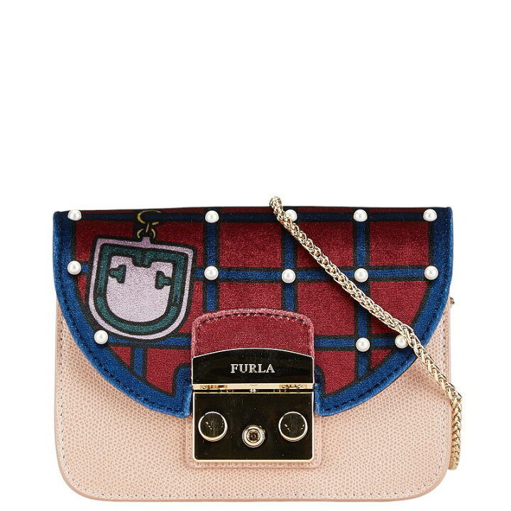 FLURA ショルダーバッグ メトロポリス レッド レザー【中古】 FURLA  