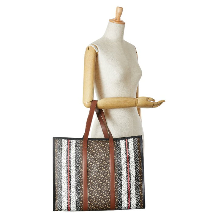 楽天市場】バーバリー TBモノグラム ストライプ トートバッグ 8021488  