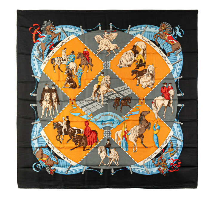 楽天市場】エルメス カレ90 Musee Vivant du Cheval Chantilly  