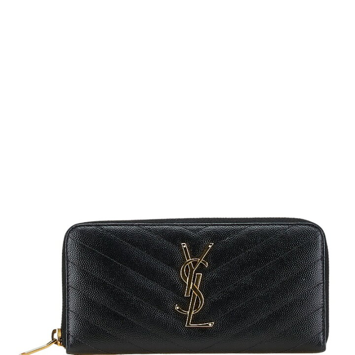YSL サンローラン カサンドラ クロコ型押し 長財布 ブラック 楽天市場 