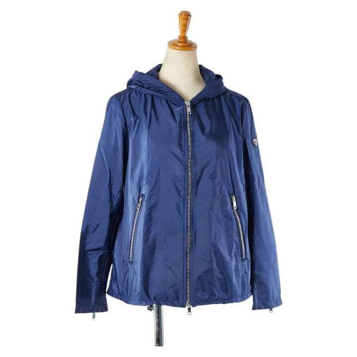 楽天市場】プラダ トライアングルロゴ ダブルジップ ナイロンパーカー  