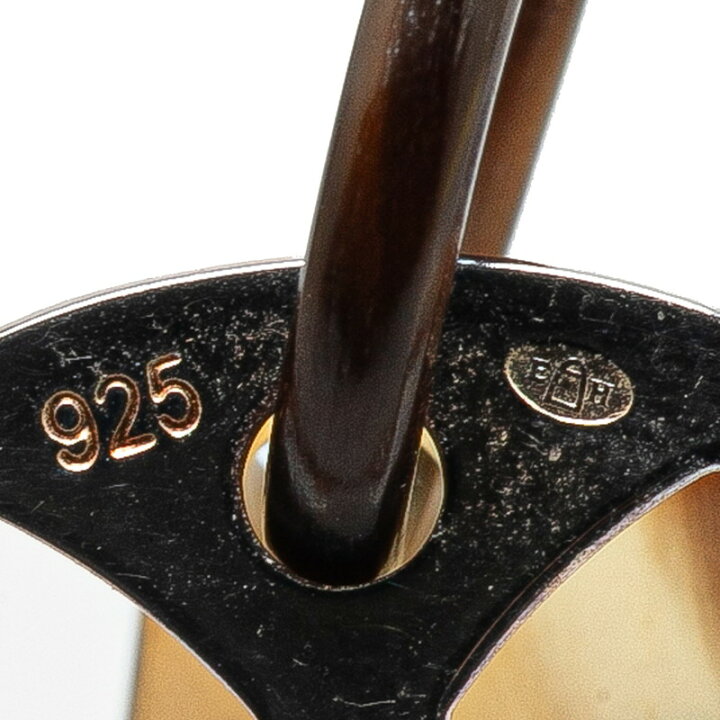 楽天市場】エルメス リフトPM ピアス シルバー ブラウン SV925 
