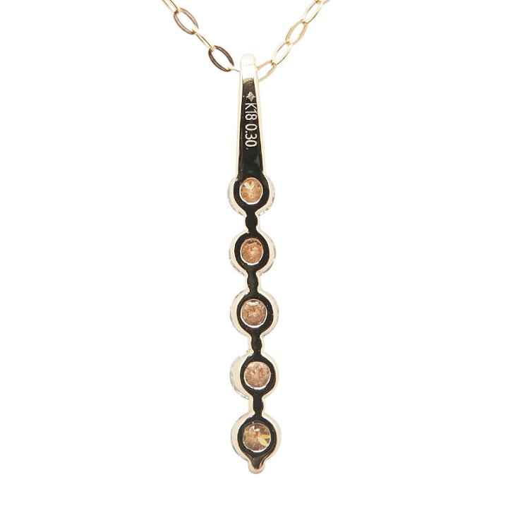 楽天市場】K18PG ピンクゴールド ダイヤ0.30ct ペンダントネックレス  