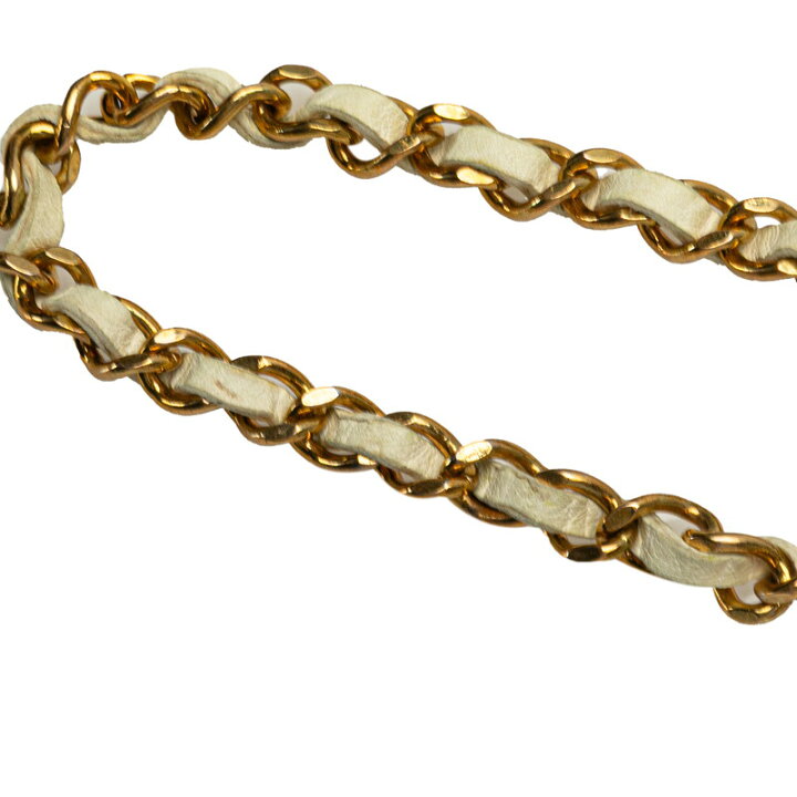 楽天市場】シャネル ココマーク チェーン ベルト ゴールド ホワイト  