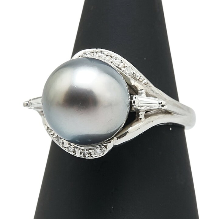 楽天市場】ノーブランド Pt900 プラチナ パール11.4mm ダイヤ0.16ct  