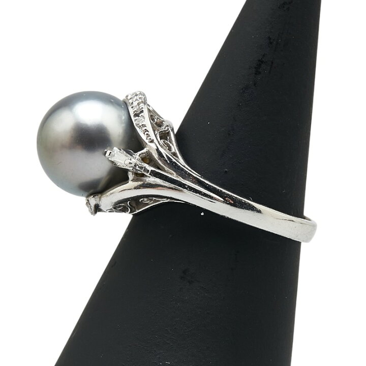 楽天市場】ノーブランド Pt900 プラチナ パール11.4mm ダイヤ0.16ct  