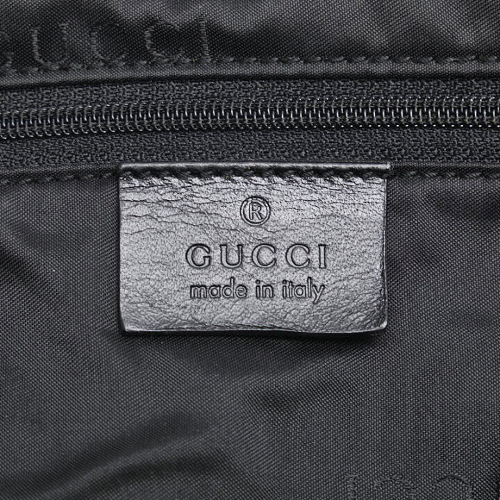 楽天市場】グッチ ロゴ トートバッグ 019 0493 ブラック ナイロン  