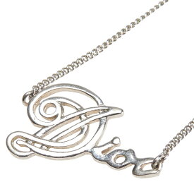 ディオール Diorロゴ ネックレス シルバー メタル レディース Dior 【中古】