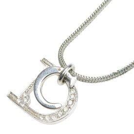 ディオール ラインストーン ネックレス シルバー メタル レディース Dior 【中古】
