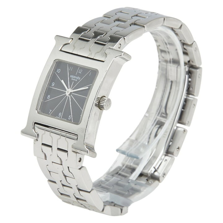 楽天市場】エルメス Hウォッチ 腕時計 HH1.210 クオーツ ブラック文字  