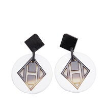 エルメス HERMES バッファローホーンとラッカー ウッドのネックレス 