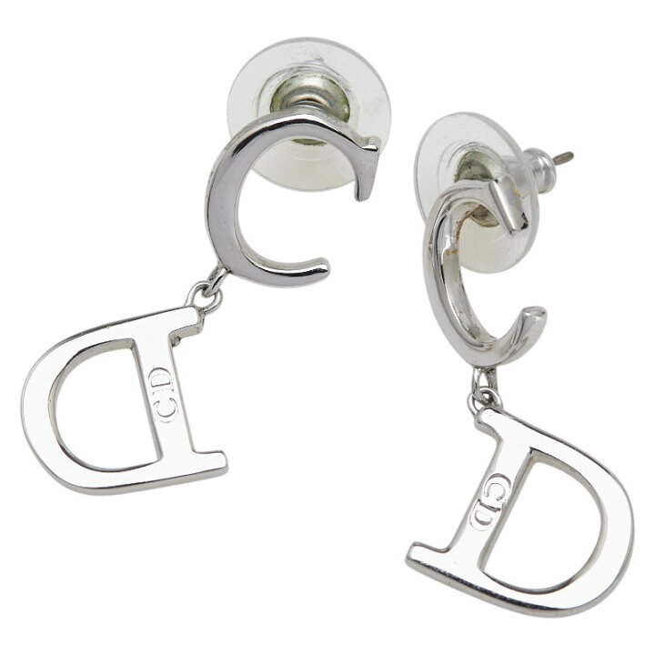 楽天市場】ディオール CDロゴ ピアス シルバー メタル レディース Dior 