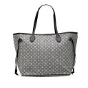 ルイ ヴィトン モノグラム イディール ネヴァーフルMM トートバッグ ワンショルダーバッグ M40514 アンクル グレー ネイビー キャンバス レザー レディース LOUIS VUITTON 【中古】