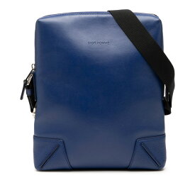 ディオール DIOR HOMME ディオール オム ショルダーバッグ ブルー ブラック レザー メンズ Dior 【中古】