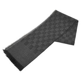 フェンディ FFロゴ マフラー グレー ウール レディース FENDI 【中古】