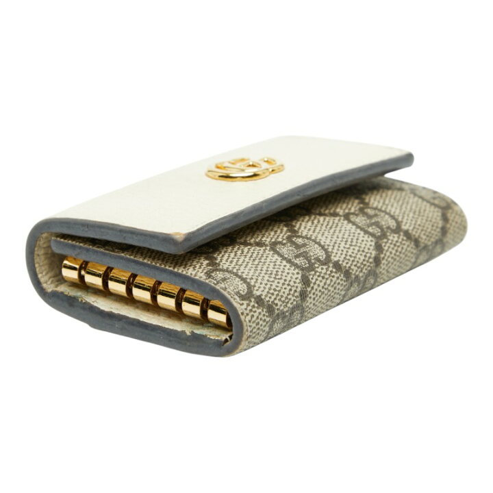 楽天市場】グッチ GGスプリーム GGマーモント 6連 キーケース 456118 