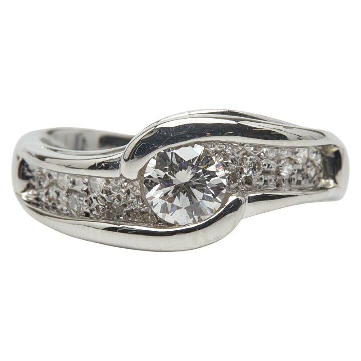楽天市場】Pt900 プラチナ ダイヤ0.505ct ダイヤ0.32ct リング 指輪 