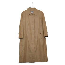 バーバリー ステンカラーコート 比翼 サイズ：M ベージュ コットン レディース BURBERRY 【中古】