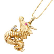楽天市場】龍ペンダント18金（ネックレス・ペンダント｜レディース 
