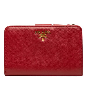 プラダ(PRADA) サフィアーノ(SAFFIANO) 中古 レディース二つ折り財布 