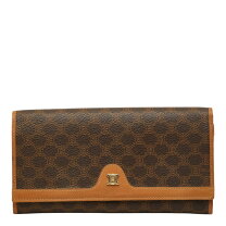 極美品 CELINE セリーヌ オールドセリーヌ ブラゾン金具 がま口 長財布 