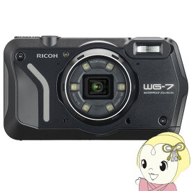 【最大4000円OFFクーポン発行 4/24 20時~4/25 23:59迄】リコー 防水コンパクトデジタルカメラ RICOH WG-7 [ブラック] WG-7-BK 水中撮影 Webカメラ機能 動画撮影【KK9N0D18P】