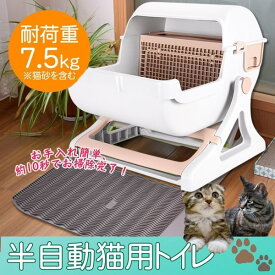【6/18はダイヤモンド会員限定5%OFFクーポン発行】【在庫処分】SunRuck 半自動 猫用トイレ SR-ACT01-BE【KK9N0D18P】