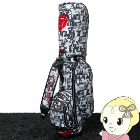 【あす楽】【在庫処分】バックスピン ゴルフバッグ ローリングストーンズ The Rolling Stones Mono Photo Pattern Stand Golf Bag 9inch BA02C003【KK9N0D18P】