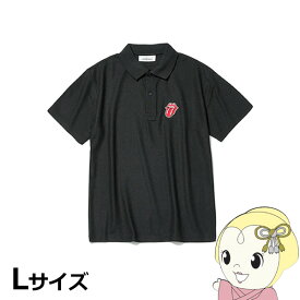 【あす楽】【在庫処分】バックスピン ポロシャツ ローリングストーンズ Lサイズ ブラック The Rolling Stones LOGO POLO SHIRT BA02W701L-BK【KK9N0D18P】