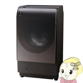 【設置込】ドラム式洗濯乾燥機 左開き シャープ プラズマクラスター 洗濯11kg/乾燥6kg リッチブラウン ES-X11A-TL【KK9N0D18P】