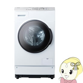 洗濯機 【設置込/左開き】洗濯容量8kg乾燥4kg アイリスオーヤマ ドラム式洗濯乾燥機 ホワイト FLK842-W【KK9N0D18P】
