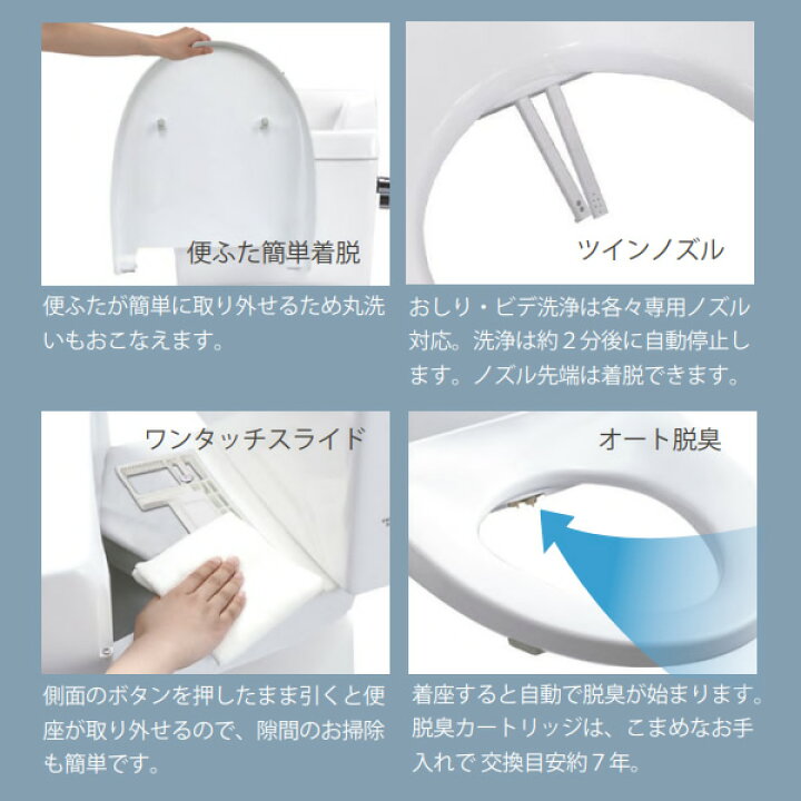 楽天市場】温水洗浄便座 ジャニス工業 サワレット320 リモコン操作 